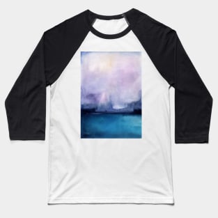 Watercolor landscape sky clouds Baseball T-Shirt